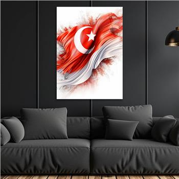 Dikey VatanTemalı Cam Tablo 183