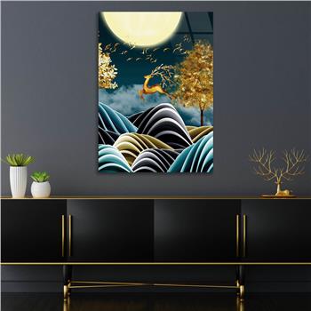 Kunst Thema auf bedrucktem Glas