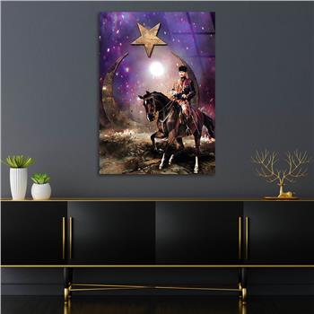 Dikey VatanTemalı Cam Tablo 207