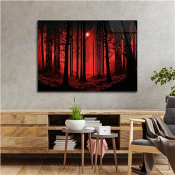 Yatay DoğaTemalı Cam Tablo 376