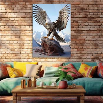 Dikey Doğa Temalı Cam Tablo 239