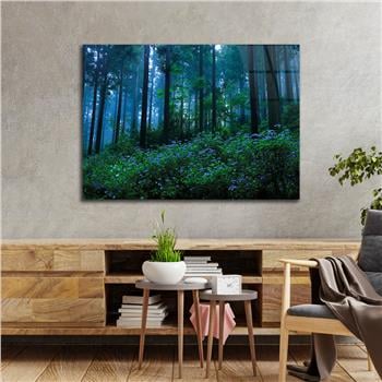 Thema Natur auf bedrucktem Glas