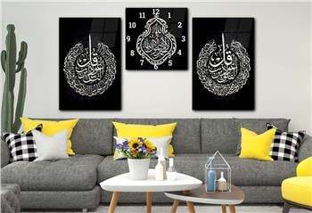 Ensemble de Tableaux et d’horloge 2 pièce sur le thème religieux