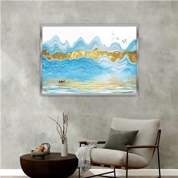 Aluminium Omlijste Kunst Thema Geharde Glasschilderij 040