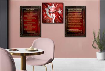 Vatan Temalı Saatli Set 050