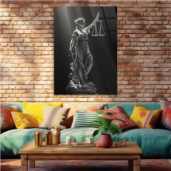 Dikey Sanat Temalı Cam Tablo 591