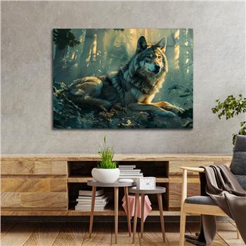 Yatay Doğa Temalı Cam Tablo 570