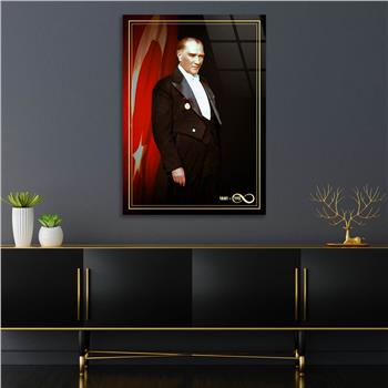 Dikey VatanTemalı Cam Tablo 262