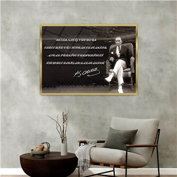 Aluminum-Framed National-Themed Tempered Glass Wall Art 042