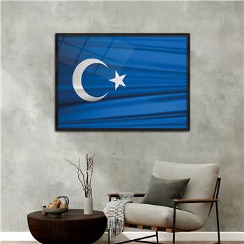 Aluminum-Framed National-Themed Tempered Glass Wall Art 066