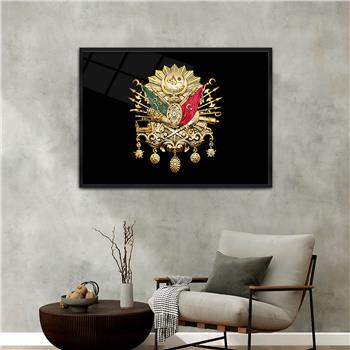 Aluminum-Framed National-Themed Tempered Glass Wall Art 018