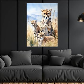 Dikey Doğa Temalı Cam Tablo 403