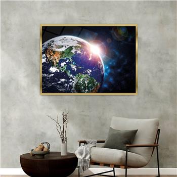 Aluminium Omlijste Kunst Thema Geharde Glasschilderij 053