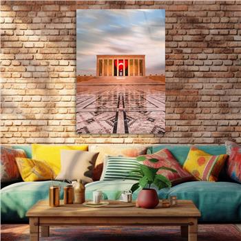 Dikey VatanTemalı Cam Tablo 170