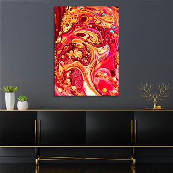 Dikey Sanat Temalı Cam Tablo 465