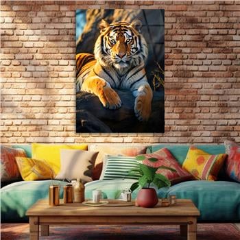 Dikey Doğa Temalı Cam Tablo 411