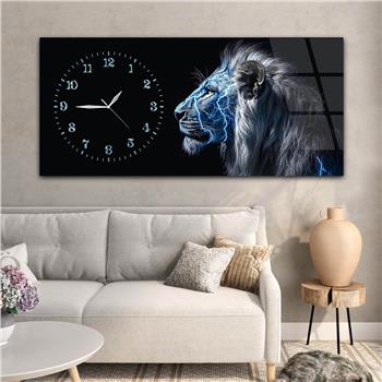 Yatay Saatli Yandan Sanat Temalı Cam Tablo 328