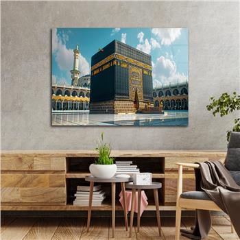 Yatay Dini Temalı Cam Tablo 149