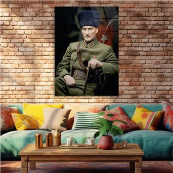 Dikey VatanTemalı Cam Tablo 234