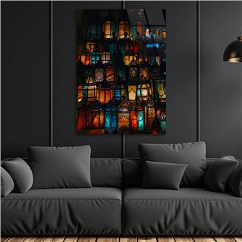 Dikey Doğa Temalı Cam Tablo 279