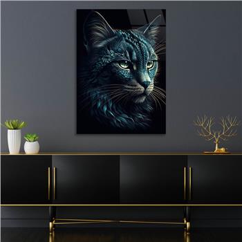 Dikey Doğa Temalı Cam Tablo 426