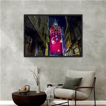 Aluminum-Framed National-Themed Tempered Glass Wall Art 063