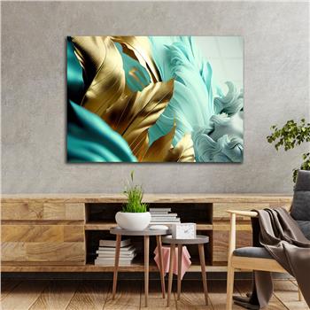 Horizontal Art-Themed Tempered Glass Wall Art 395