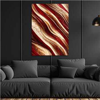 Dikey Sanat Temalı Cam Tablo 363