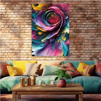 Kunst Thema auf bedrucktem Glas