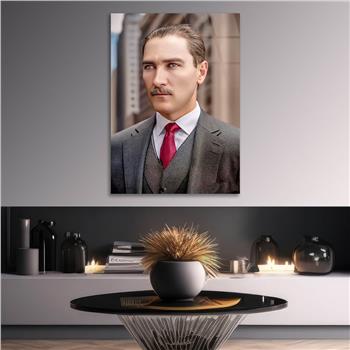 Dikey VatanTemalı Cam Tablo 224