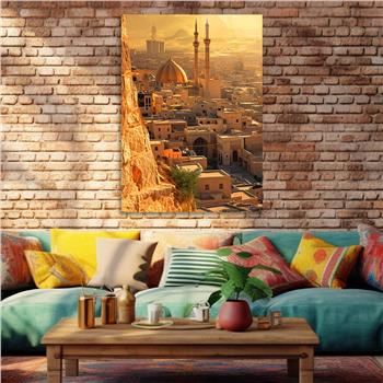 Dikey Dini Temalı Cam Tablo 273