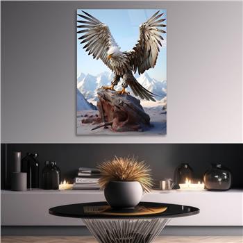 Dikey Doğa Temalı Cam Tablo 239