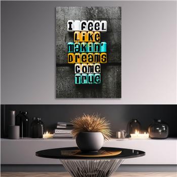 Dikey Sanat Temalı Cam Tablo 539