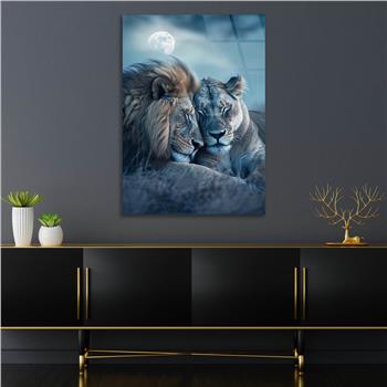 Dikey Doğa Temalı Cam Tablo 361