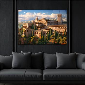 Yatay DoğaTemalı Cam Tablo 421