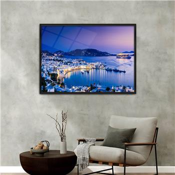 Aluminium Omlijste Natuur Thema Geharde Glasschilderij 124