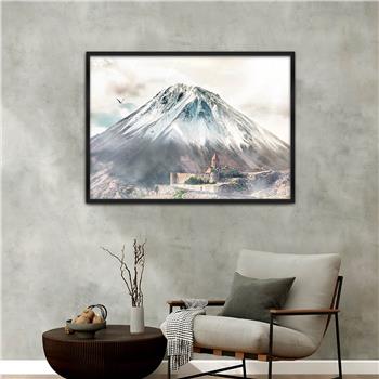 Aluminium Omlijste Natuur Thema Geharde Glasschilderij 154