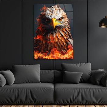 Dikey Doğa Temalı Cam Tablo 233