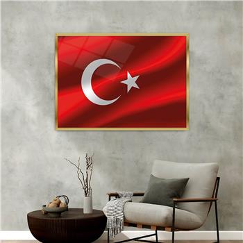 Aluminum-Framed National-Themed Tempered Glass Wall Art 060
