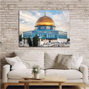 Yatay Dini Temalı Cam Tablo 185