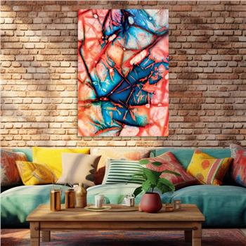 Kunst Thema auf bedrucktem Glas