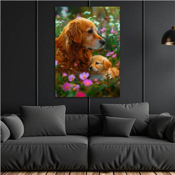 Dikey Doğa Temalı Cam Tablo 444