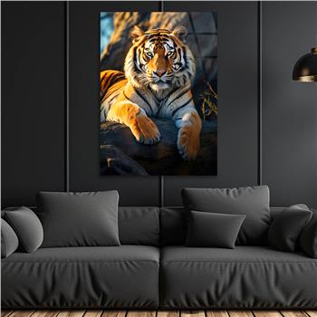 Dikey Doğa Temalı Cam Tablo 411