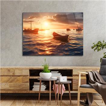 Yatay DoğaTemalı Cam Tablo 399