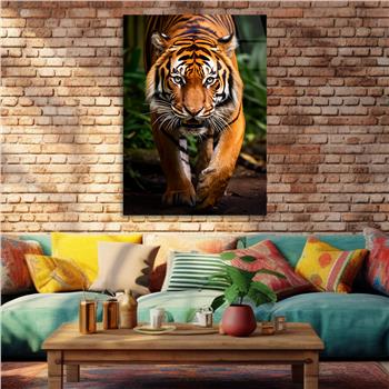 Dikey Doğa Temalı Cam Tablo 413