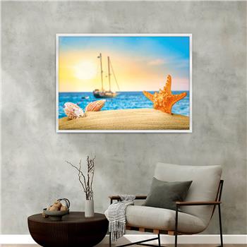 Aluminium Omlijste Kunst Thema Geharde Glasschilderij 048