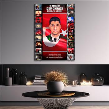 Dikey Vatan Temalı Cam Tablo 311