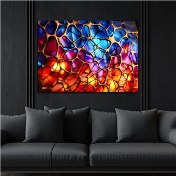 Horizontal Art-Themed Tempered Glass Wall Art 361