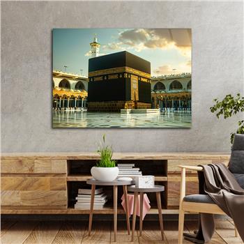 Yatay Dini Temalı Cam Tablo 195