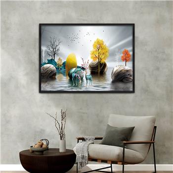 Tableau à thème d’art avec cadre en aluminium 184